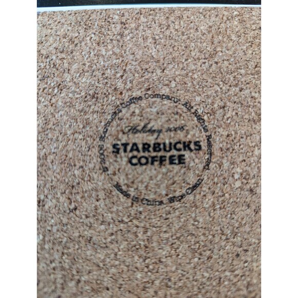 Starbucks Red White Green Holiday Coasters 2006 - Set of 4 - Picture 5 of 6